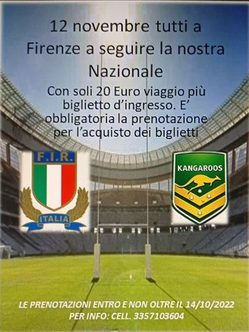 Tutti a Firenze a seguire la nostra Nazionale